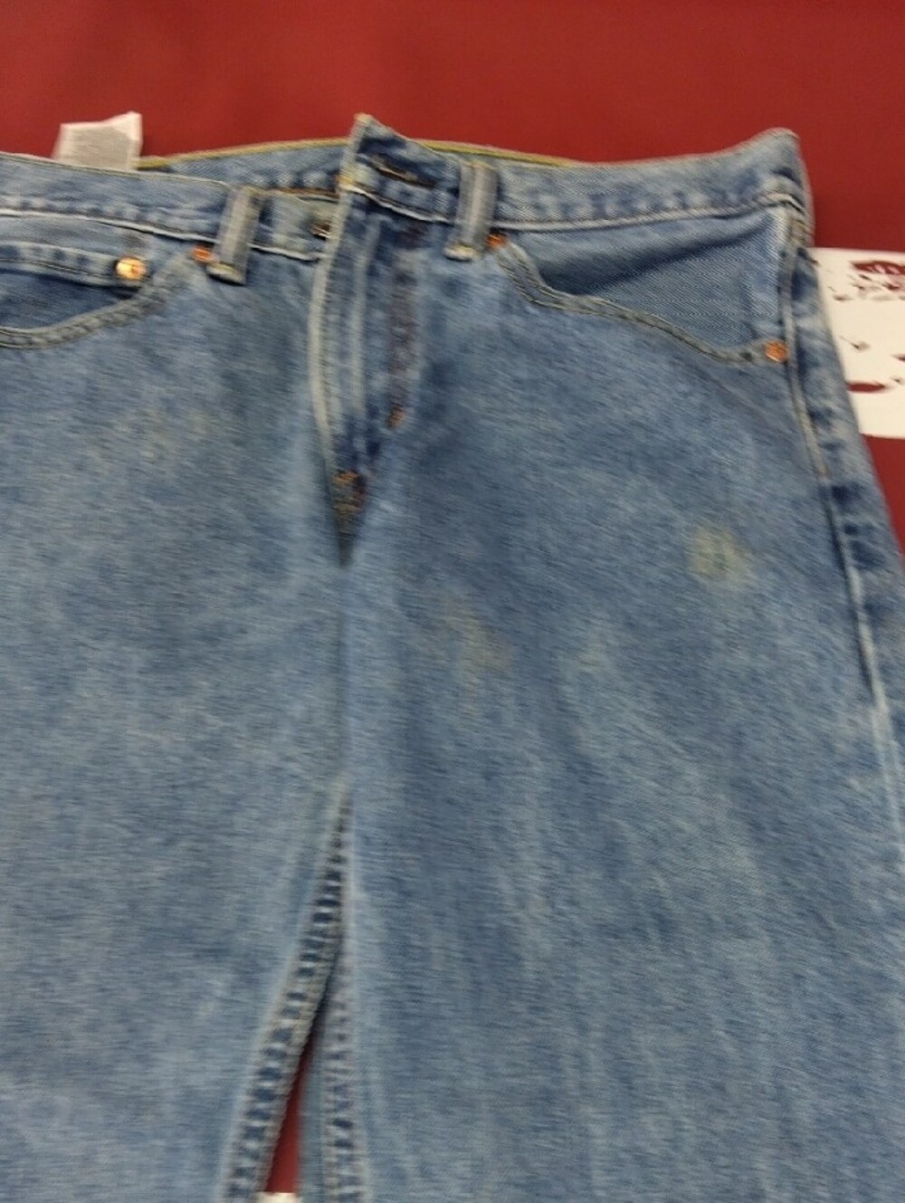 Levi's 505 Men's Light Blue Straight-Leg Denim Jeans - Picture 13 of 15